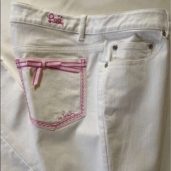 Lilly Pulitzer Denim - Lilly Pulitzer Straight Leg White Denim Jeans